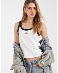 Levi's - Geribbelde Racerhemdje Met Chili-Print - Lyst