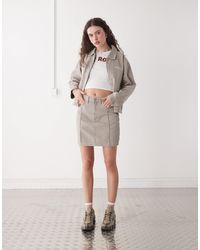 Obey - – serene – midirock aus denim - Lyst