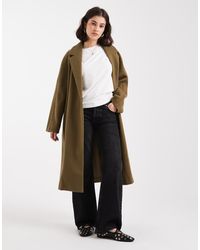 ASOS - Abrigo Verde Cómodo De - Lyst