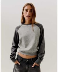 Bershka - Round Neck Raglan Jumper - Lyst