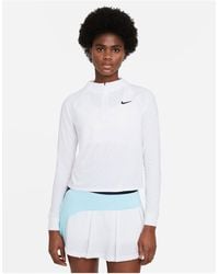 Nike - Nike Tennis Victory Dri-fit Long Sleeve Half-zip Top - Lyst