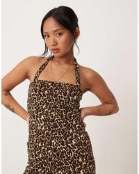 Vila - Slinky Jersey Halter Neck Top - Lyst