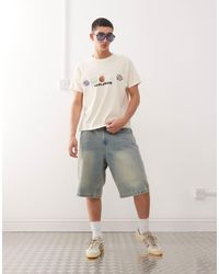 Collusion - – es antifit-t-shirt im oversize-schnitt mit print und kurzen ärmeln - Lyst