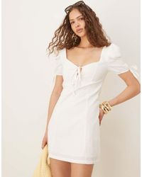 Collective The Label - Puff Sleeve Mini Dress - Lyst