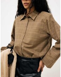 NA-KD - Oversized Shoulder Pad Shirt - Lyst