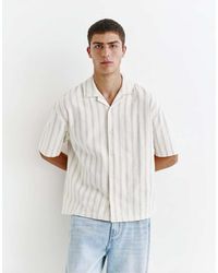 Pull&Bear - Striped Rustic Shirt - Lyst