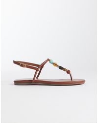 SIMMI - Simmi London Ishah Flat Sandals With Stones - Lyst
