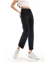 Monki - Tailored Slim Fit Cropped Ankle Length Trouser - Lyst