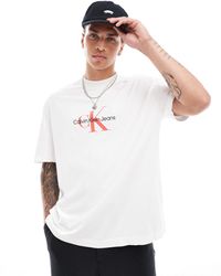 Calvin Klein - – archival monologo – t-shirt - Lyst