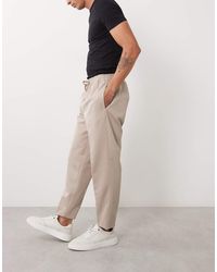 ASOS - Tailored Pull On Tapered Trousers - Lyst