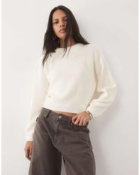 New Look - Stitchy Jumper - Lyst