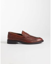 ASOS - Woven Penny Loafer - Lyst