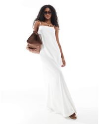 JJXX - – langes kleid aus leinenmix - Lyst