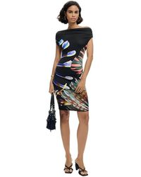 Desigual - Printed Knit Dress M. C. Lacroix - Lyst