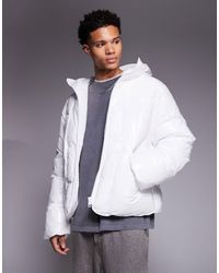 ASOS - High Shine Oversized Puffer Jacket - Lyst