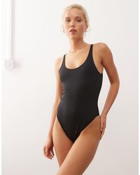 Weekday - Low Back High Cut Swimsuit - Lyst