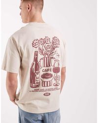 ASOS - Relaxed T-shirt With Cafe Graphic - Lyst