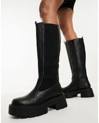 Public Desire - Evergreen Chunky Knee Boots - Lyst