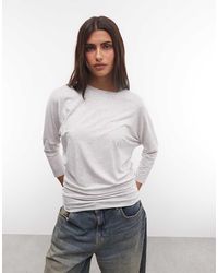 Weekday - 3/4 Length Sleeve Slouchy Volume Top - Lyst