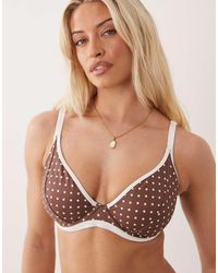 Peek & Beau - Underwire Bikini Top With Contrast Trim - Lyst