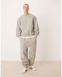ASOS - Premium Heavyweight Wide Leg Jogger With Pinched Hem And Pleats - Lyst