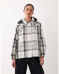 Barbour - Ballina Tartan Hooded Showerproof Jacket - Lyst