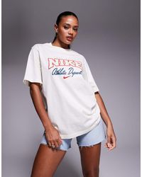 Nike - Camiseta Blanca Con Estampado Gráfico "Athletic Department" De - Lyst