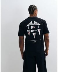 Parlez - T-Shirt With Graphic Back Print - Lyst