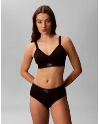 Calvin Klein - Graphic Logo Lightly Lined Bralette - Lyst