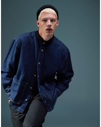 ASOS - – kastiges oversize-jeanshemd - Lyst