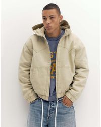 Pull&Bear - Bomberjack Met Capuchon - Lyst