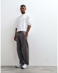 ASOS - Straight Leg jogger With Curved Piping - Lyst