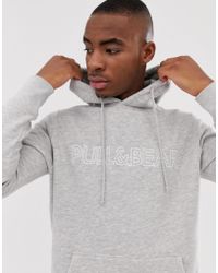 pull and bear grey hoodie