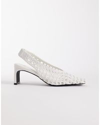 schuh - Saturday Sling Back Heeled Woven Shoe - Lyst