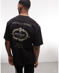 PEGADOR - Reine Oversized Graphic T-shirt With Back Print - Lyst
