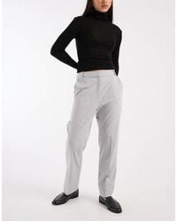 ASOS - Tailored Slim Straight Ankle Grazer Trousers - Lyst