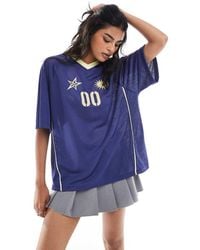 Collusion - Airtex Oversized Football Style T-Shirt - Lyst