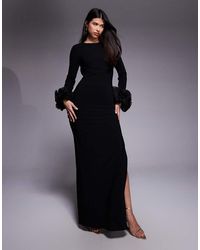 Mango - Capsule Long Sleeve Maxi Dress With Statement Sleeves - Lyst