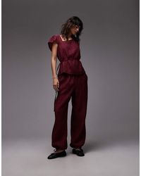 ASOS - Crinkle Balloon Trousers Co-ord - Lyst
