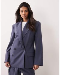 Mango - Uma Blazer With Shoulder Pad Co-ord - Lyst