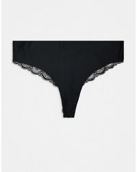 ASOS - Asos Design Curve 3 Pack No Vpl & Lace Thong - Lyst