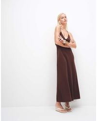 Mango - Backless Beaded Strappy Maxi Dress - Lyst