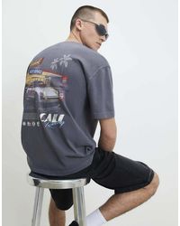 River Island - Oversized Fit Cotton Cali Car T-Shirt - Lyst