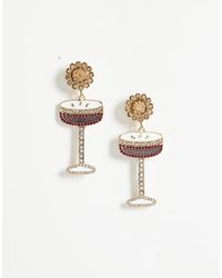 Accessorize - Espresso Martini Sparkle Drop Earrings - Lyst