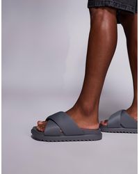 ASOS - Padded Cross Over Strap Sandals - Lyst