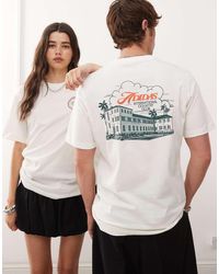 adidas Originals - Camiseta Con Estampado Gráfico De Club De Campo De Adidas Sportswear-Blanco - Lyst