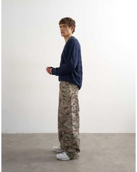 TOPMAN - baggy Fit Twill Cargo - Lyst