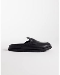 Jack & Jones - Leather Loafer Mule - Lyst