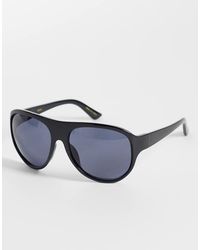 Mango - Oversized Aviator Zonnebril - Lyst