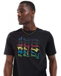 Paul Smith - T-Shirt With Logo Print - Lyst